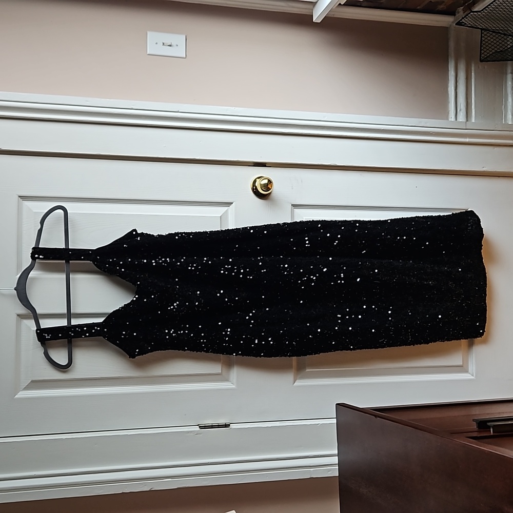 Beautiful velvet sequin dress NEW - Picture 5 of 7